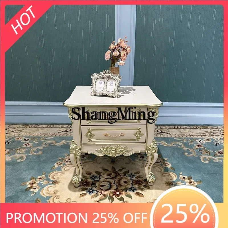 CL simple bedroom locker corner few solid wood bedside table double drawer
CL simple bedroom locker corner few solid wood bedside table double drawer