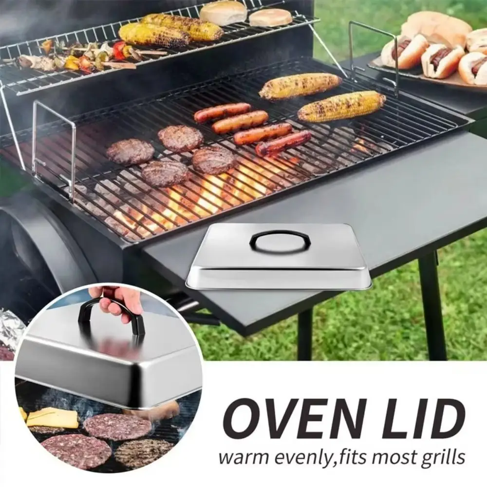 Stainless Steel Cheese Melting Dome Heat Resistant S/M/L/XL Rectangular Basting Cover Corrosion-resistant Durable
Stainless Steel Cheese Melting Dome Heat Resistant S/M/L/XL Rectangular Basting Cover Corrosion-resistant Durable