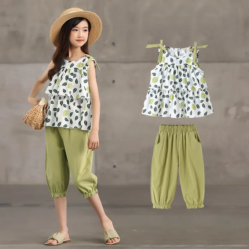 Children's Clothing Girls Summer Suit Cropped Trousers 2025 New Zhongda Children's Two-Piece Suit
Children's Clothing Girls Summer Suit Cropped Trousers 2025 New Zhongda Children's Two-Piece Suit