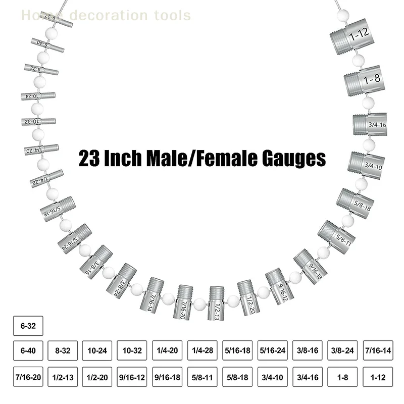 26Pcs Nut And Bolt Thread Checker Set Inch And Metric Size Universal Thread Checker Precise Lightweight Thread Measuring Tools
26Pcs Nut And Bolt Thread Checker Set Inch And Metric Size Universal Thread Checker Precise Lightweight Thread Measuring Tools