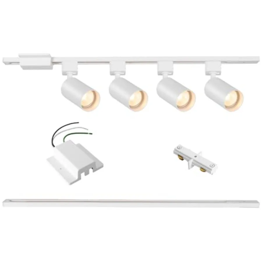 4-Light LED Track Lighting Kit with 3.3FT H Track Lighting Rails and Floating Canopy Connector GU10 Track Light Kit Modern Kitc
4-Light LED Track Lighting Kit with 3.3FT H Track Lighting Rails and Floating Canopy Connector GU10 Track Light Kit Modern Kitc