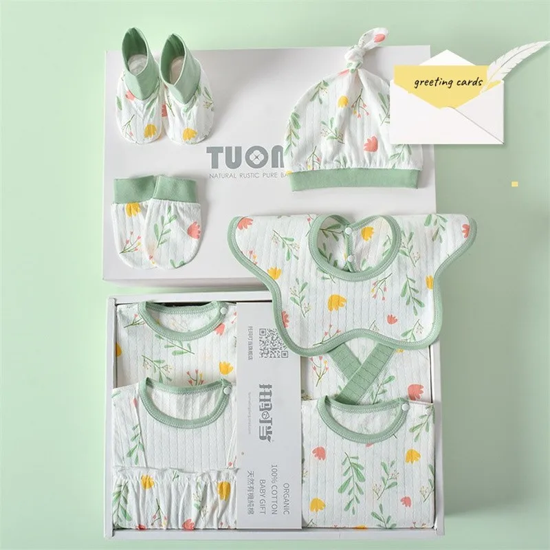 20/22/24pcs Pure Cotton Baby Girl Dress Set Floral Printed Baby Clothes Newborn Gift Summer Thin Section Baby Dress With Box
20/22/24pcs Pure Cotton Baby Girl Dress Set Floral Printed Baby Clothes Newborn Gift Summer Thin Section Baby Dress With Box
