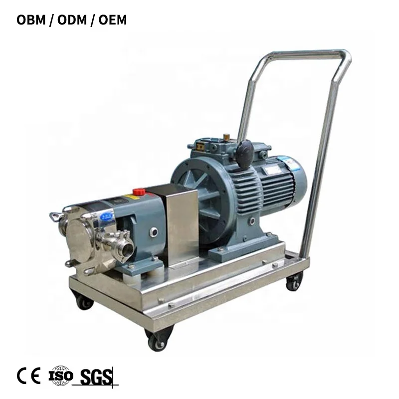 2.2kw Food Grade Viscous Liquid Mobile Transfer Rotary Lobe Pump Sanitary with Trolly Frequency Controller
2.2kw Food Grade Viscous Liquid Mobile Transfer Rotary Lobe Pump Sanitary with Trolly Frequency Controller