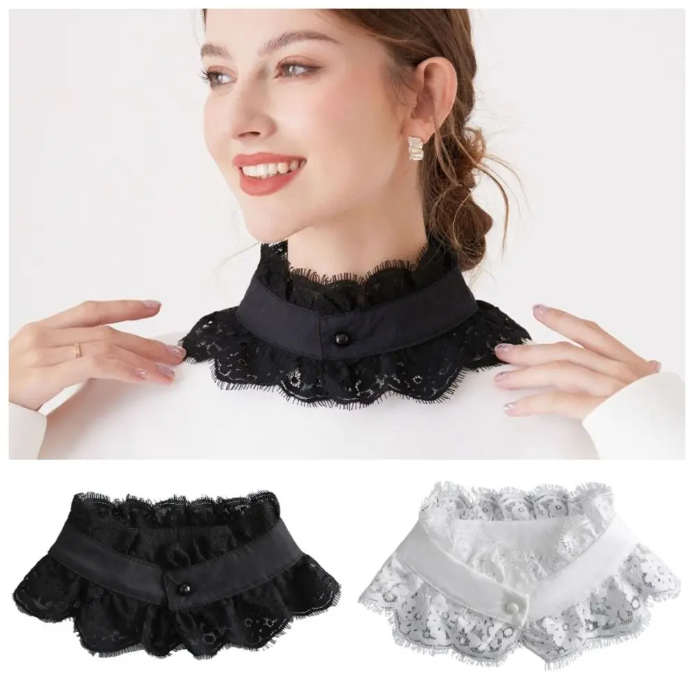Simple Elegant Detachable Lapel Collar Exquisite Classic Fake Lace Collar Soft Sweet Lace Neckline Women/girls
Simple Elegant Detachable Lapel Collar Exquisite Classic Fake Lace Collar Soft Sweet Lace Neckline Women/girls