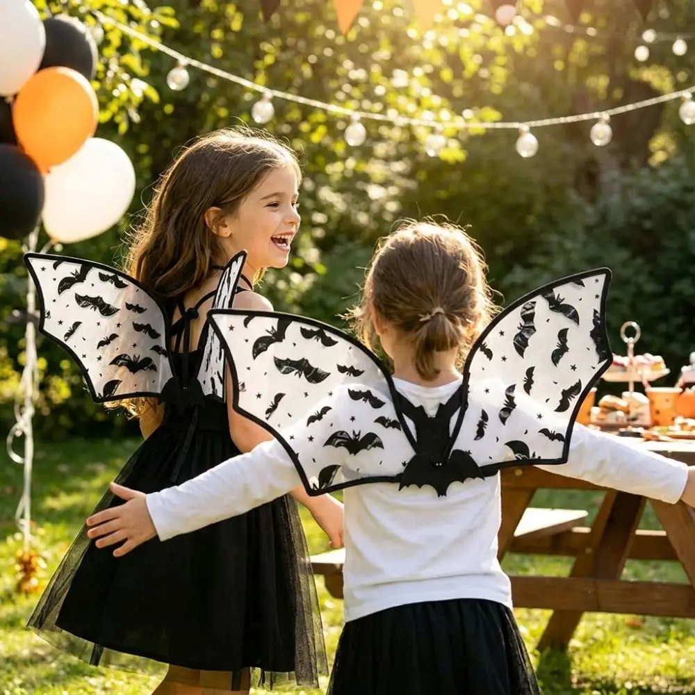 Gothic Dark Style Halloween Bat Wings Folding Sparkle Costume Wings Breathable Adjustable Straps Kids Elf Wing Cosplay Event
Gothic Dark Style Halloween Bat Wings Folding Sparkle Costume Wings Breathable Adjustable Straps Kids Elf Wing Cosplay Event