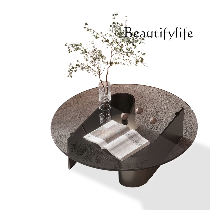 Italian Minimalist Coffee Table Combination Tempered Glass High-End Creative Small Apartment round Home Tea Table
Italian Minimalist Coffee Table Combination Tempered Glass High-End Creative Small Apartment round Home Tea Table