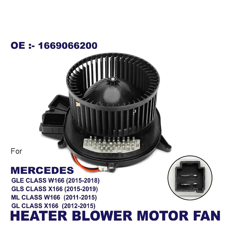 HEATER BLOWER MOTOR FAN FOR MERCEDES GLE GLS M GL CLASS X166 W166 A1669066200
HEATER BLOWER MOTOR FAN FOR MERCEDES GLE GLS M GL CLASS X166 W166 A1669066200