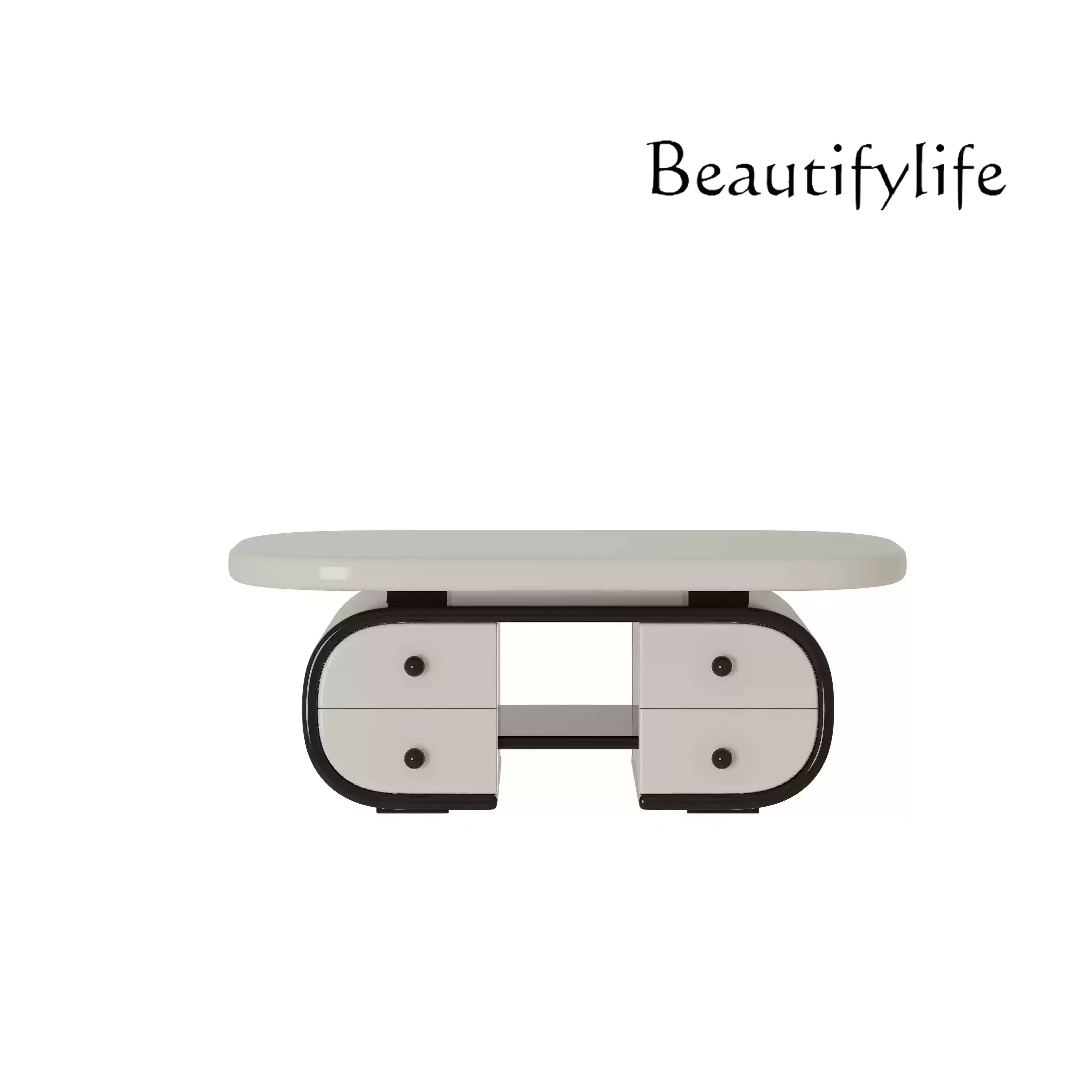 Designer color matching coffee table living room household cream wind square round light luxury double-sided drawer tea table
Designer color matching coffee table living room household cream wind square round light luxury double-sided drawer tea table