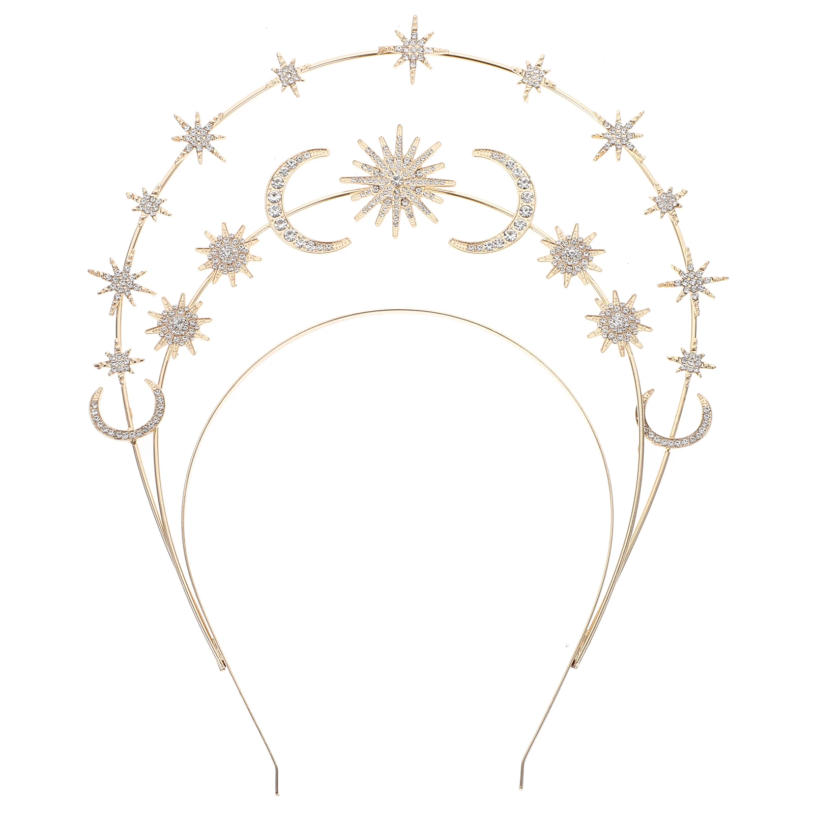 Three Tier Moon Headb Goddess Crown Hair Accessories for Girl Star Moon Photoshoot Carnival Party Wedding Beach Holiday
Three Tier Moon Headb Goddess Crown Hair Accessories for Girl Star Moon Photoshoot Carnival Party Wedding Beach Holiday