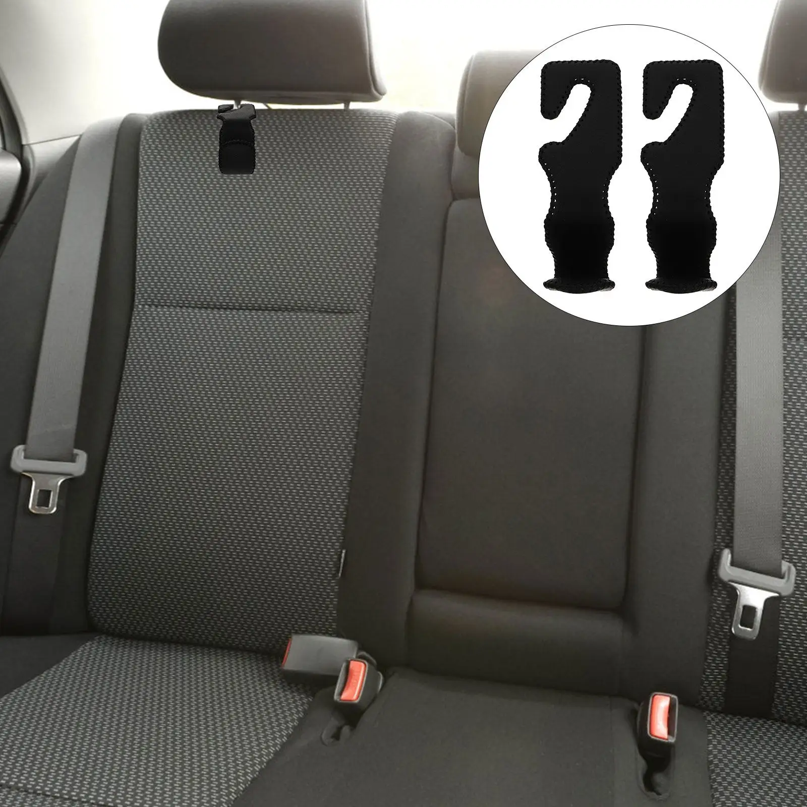 2Pcs Car Headrest Hooks PU Car Seat Back Seat Hangers Heavy Duty Adjustable Multi-Purpose Storage Organizer
2Pcs Car Headrest Hooks PU Car Seat Back Seat Hangers Heavy Duty Adjustable Multi-Purpose Storage Organizer