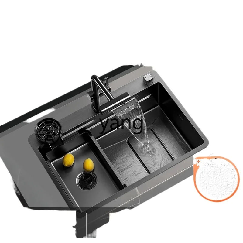 Lmm stainless steel nano large single slot kitchen washing basin middle and lower basin on the counter
Lmm stainless steel nano large single slot kitchen washing basin middle and lower basin on the counter