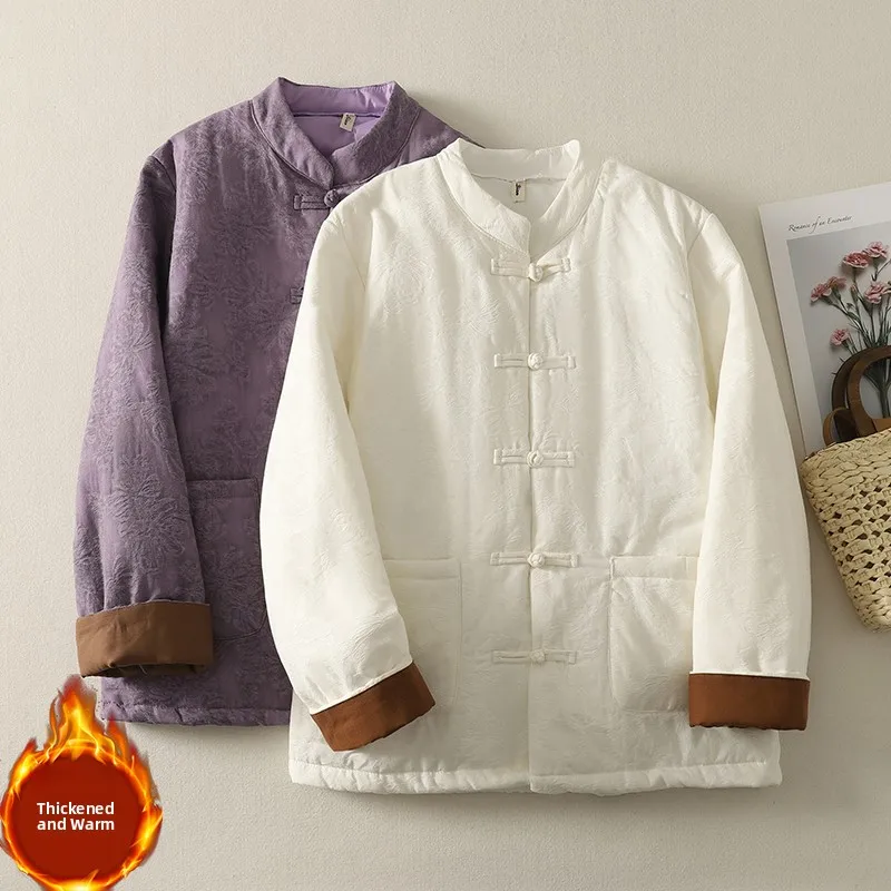 New Retro Chinese Sle Cotton Jaet Women's Linen Embroidered Inter Coat Warm Top Button up Long Sve Color
New Retro Chinese Sle Cotton Jaet Women's Linen Embroidered Inter Coat Warm Top Button up Long Sve Color