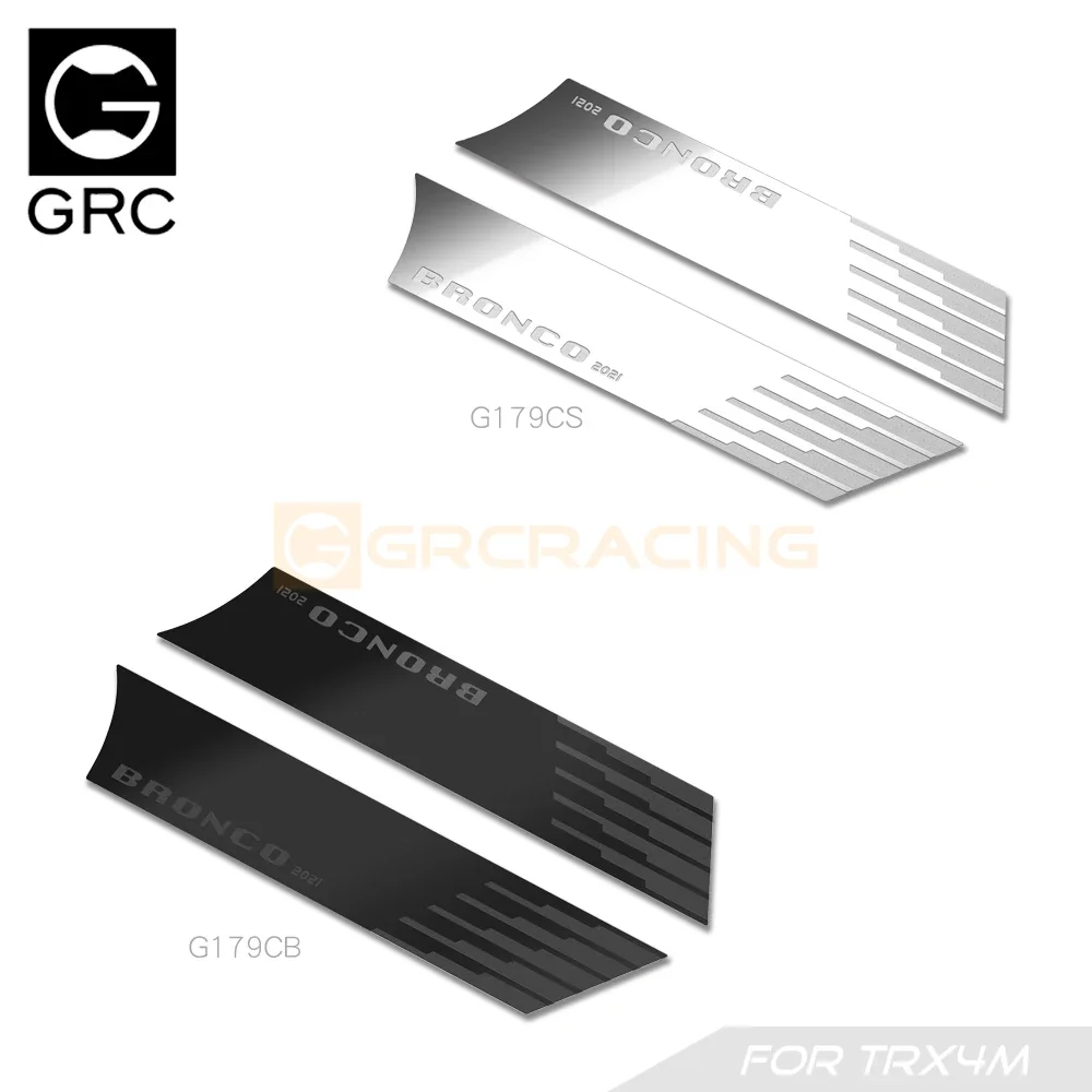 GRC Stainless Steel Decorative Sheet C# Body Protective Plate for TRX4m Bronco Body Side Upgrade Option Parts #G179CS/G179CB
GRC Stainless Steel Decorative Sheet C# Body Protective Plate for TRX4m Bronco Body Side Upgrade Option Parts #G179CS/G179CB