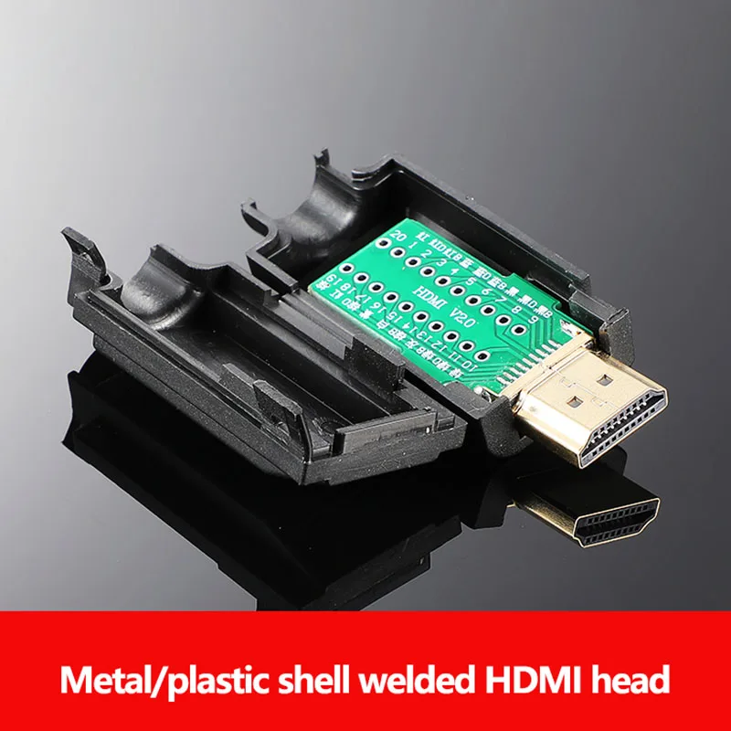 HDMI 2.0 Solderless Male Head Plug Adapter Audio/Video HD Cable Connector HDMI Solder-free Head 4K HD Cable Repair DIY Plug
HDMI 2.0 Solderless Male Head Plug Adapter Audio/Video HD Cable Connector HDMI Solder-free Head 4K HD Cable Repair DIY Plug
