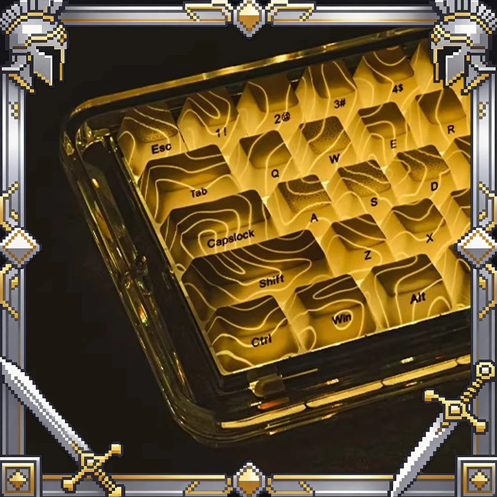 XVX Contour 2.0 PC Keycaps Light Transmission Keycap IMD Process OEM Height Keyboard Keycaps Customized PC Accessories Gifts