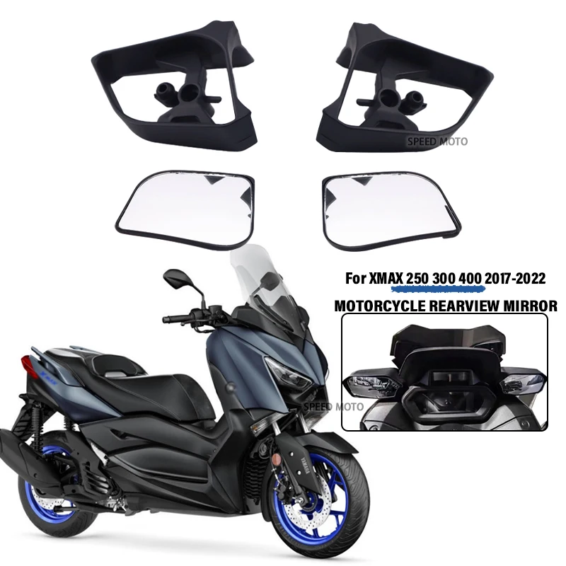 Fit For YAMAHA XMAX300 XMAX250 X-MAX 300 xmax 250 400 2017-2022 Motorcycle Side Mirrors Convex White Lens Rear View Mirror
Fit For YAMAHA XMAX300 XMAX250 X-MAX 300 xmax 250 400 2017-2022 Motorcycle Side Mirrors Convex White Lens Rear View Mirror