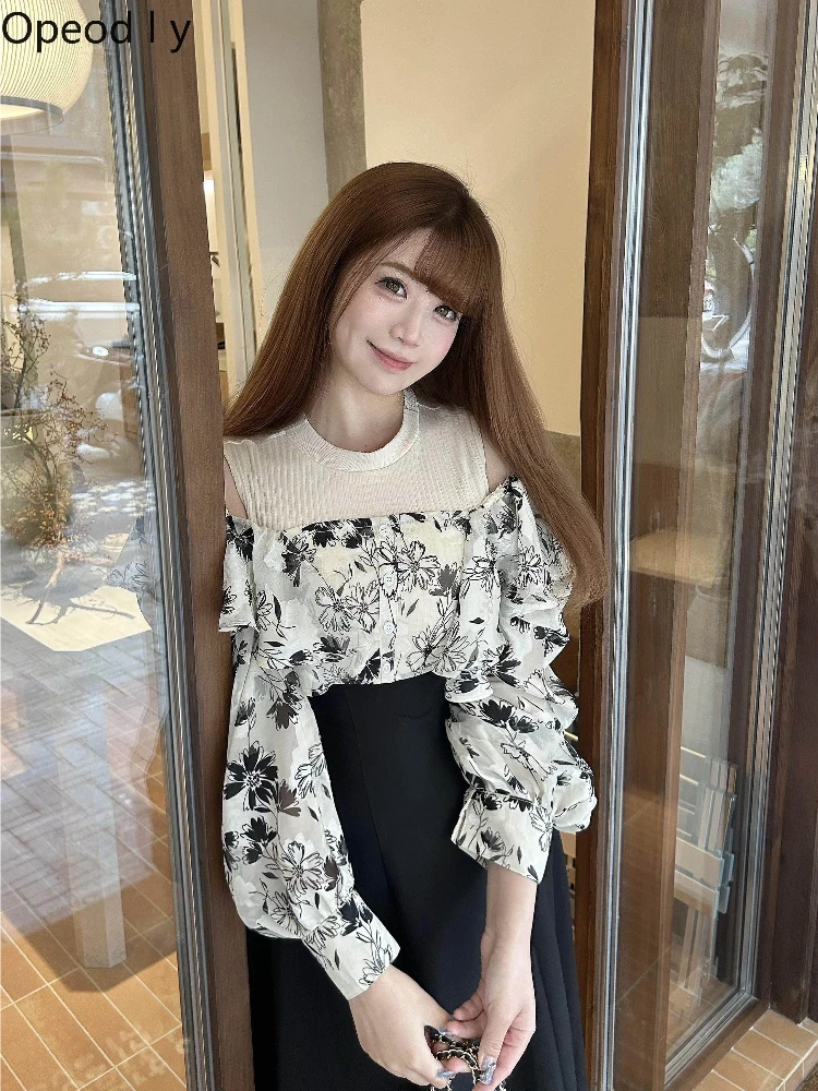 Japanese Sweet Girl Ruffle Leaf Edge Off-the-shoulder Waist Dress 2026 Spring and Summer New Daily Versatile Long-sleeved Dress
Japanese Sweet Girl Ruffle Leaf Edge Off-the-shoulder Waist Dress 2026 Spring and Summer New Daily Versatile Long-sleeved Dress