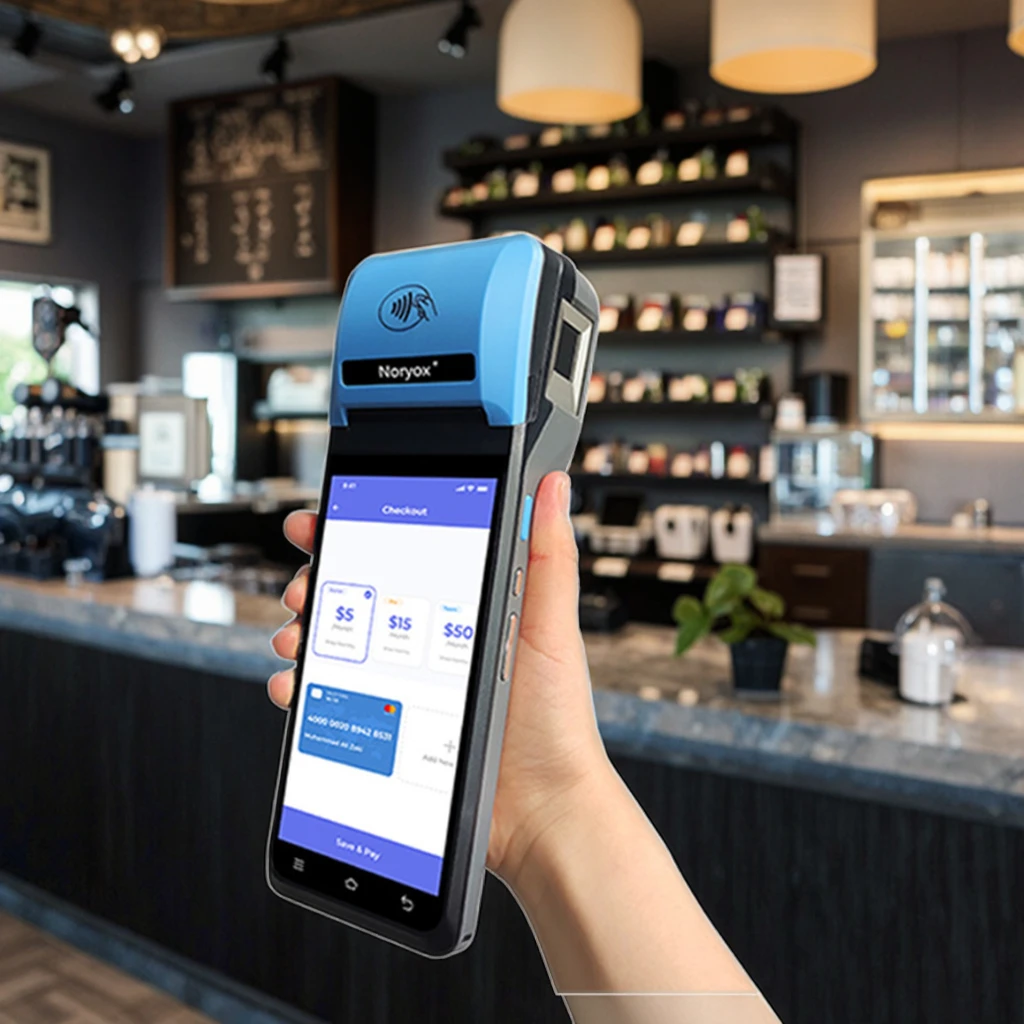 Мобильный POS-терминал на Android 12 с 5,5-дюймовым экраном и 58-мм принтером для ресторанов
Мобильный POS-терминал на Android 12 с 5,5-дюймовым экраном и 58-мм принтером для ресторанов