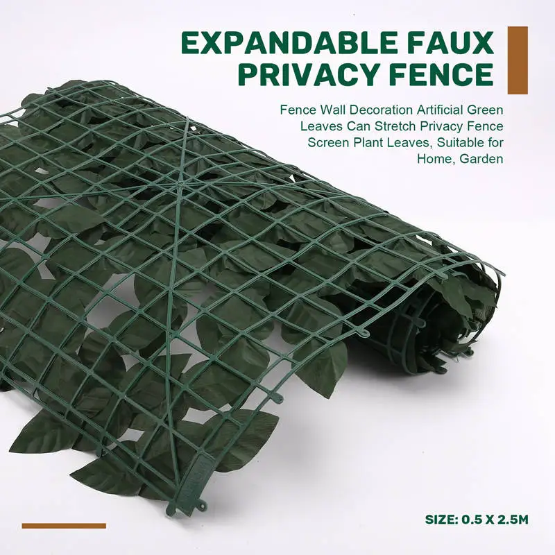 Simulation fence netFence Wall Decoration Artificial Can Stretch Privacy Fence Screen Plant Leaves, Suitable for Home, Garden
Simulation fence netFence Wall Decoration Artificial Can Stretch Privacy Fence Screen Plant Leaves, Suitable for Home, Garden