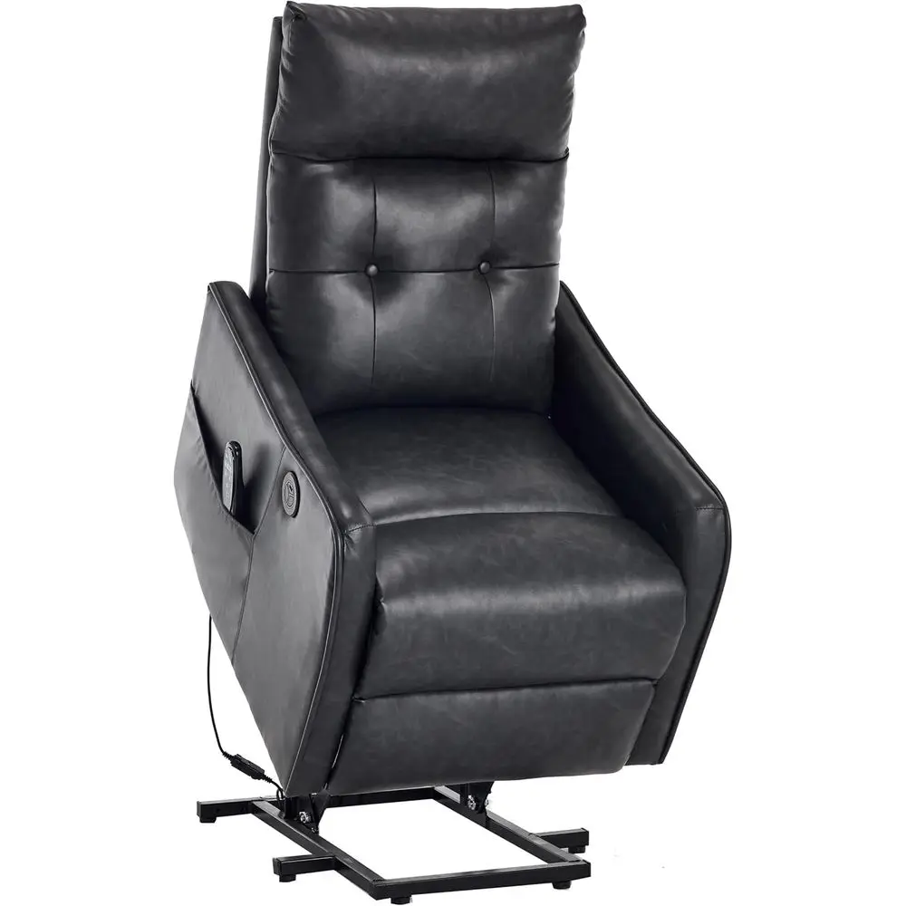 Heated Massage Recliner Chair with Side Pocket Remote, Grey PU Leather for Elderly Comfort
Heated Massage Recliner Chair with Side Pocket Remote, Grey PU Leather for Elderly Comfort
