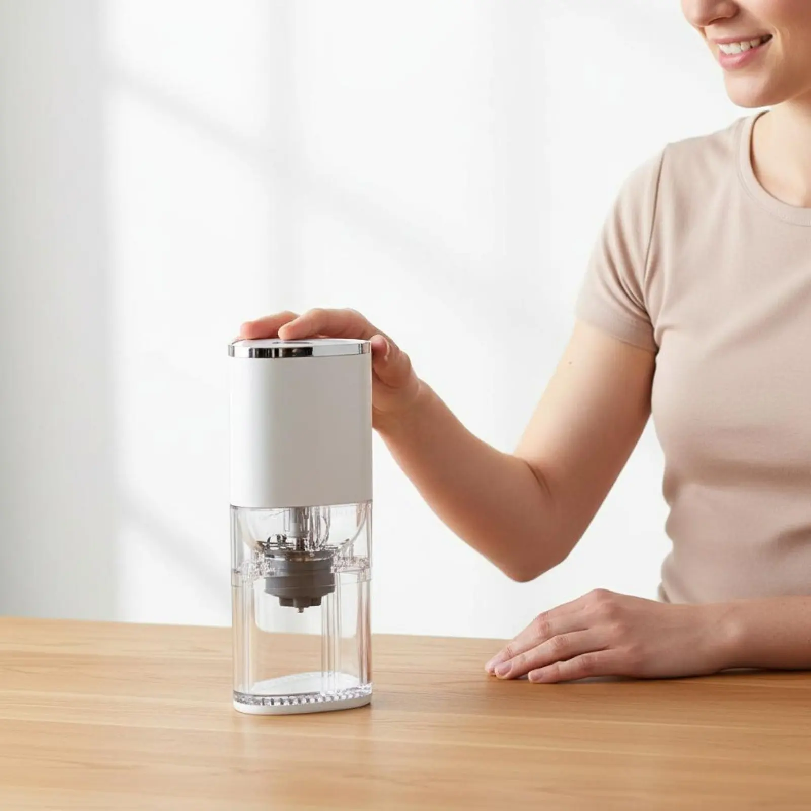 Electric Coffee Grinder Great Gift Notion Portable Coffee Grinder Single-Press Function Easy to Clean for Travelers, Office
Electric Coffee Grinder Great Gift Notion Portable Coffee Grinder Single-Press Function Easy to Clean for Travelers, Office