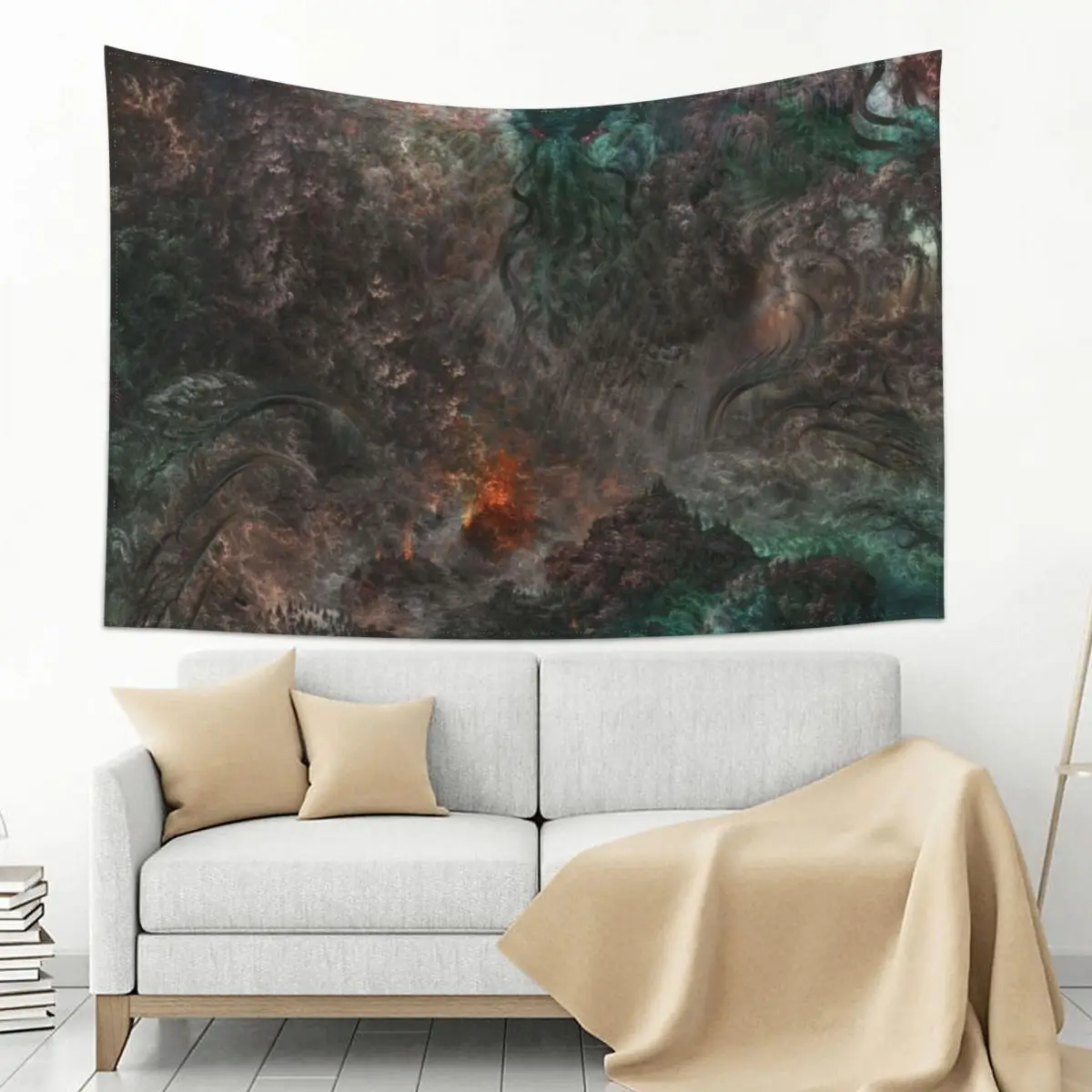 Fractal Cthulhu Tapestry Home Decoration 
Fractal Cthulhu Tapestry Home Decoration