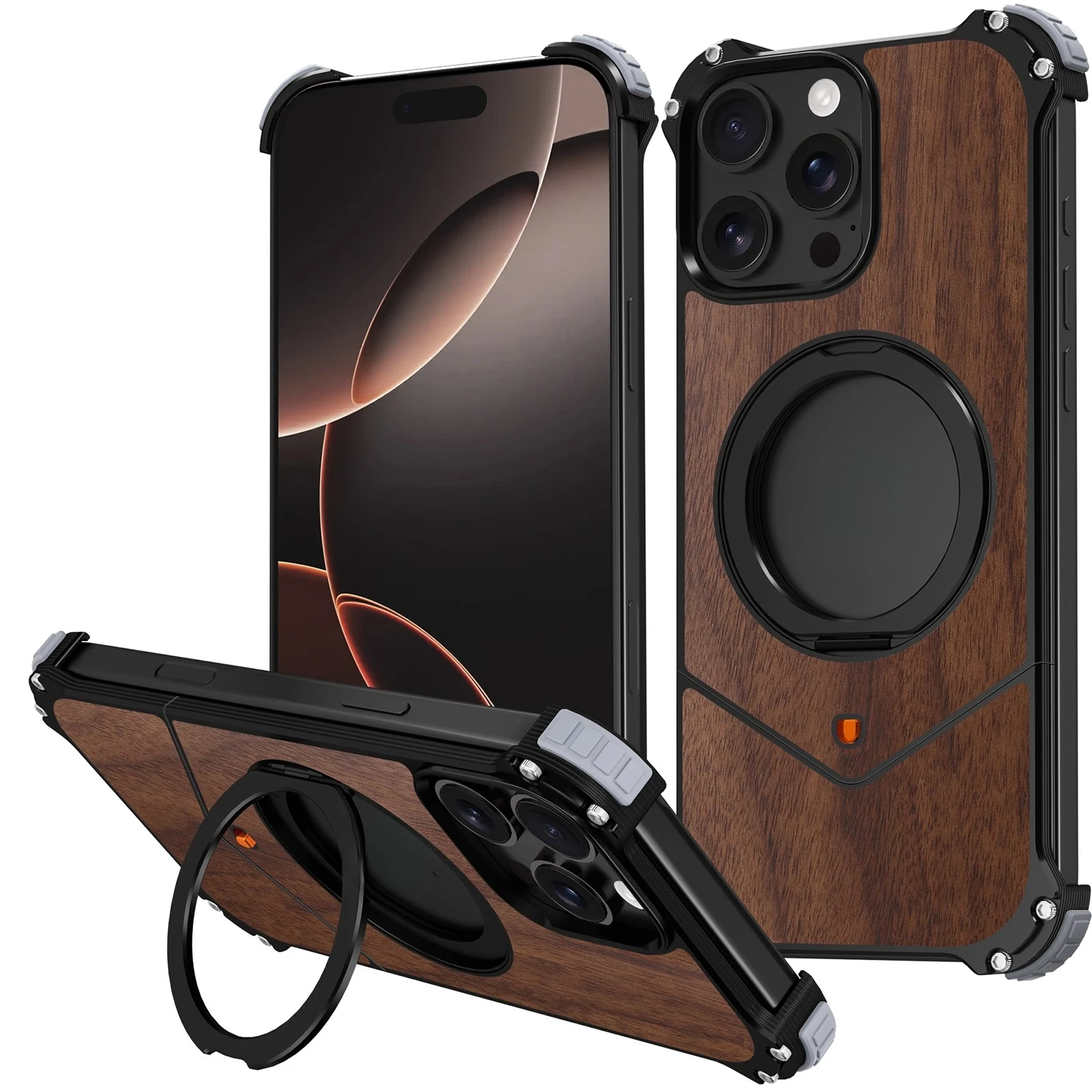 Multifunctional mobile phone case is suitable for Apple 16promax borderless wood grain protective case
Multifunctional mobile phone case is suitable for Apple 16promax borderless wood grain protective case