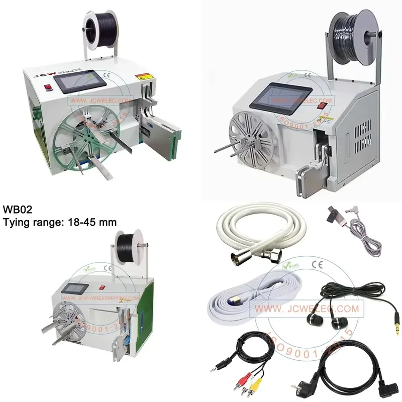 AP01 JCW-WB02 Automatic Cable Harness Wrap Tape Winding Machine and Electronic Wire Touch Screen Single Tie Machine for cable
AP01 JCW-WB02 Automatic Cable Harness Wrap Tape Winding Machine and Electronic Wire Touch Screen Single Tie Machine for cable