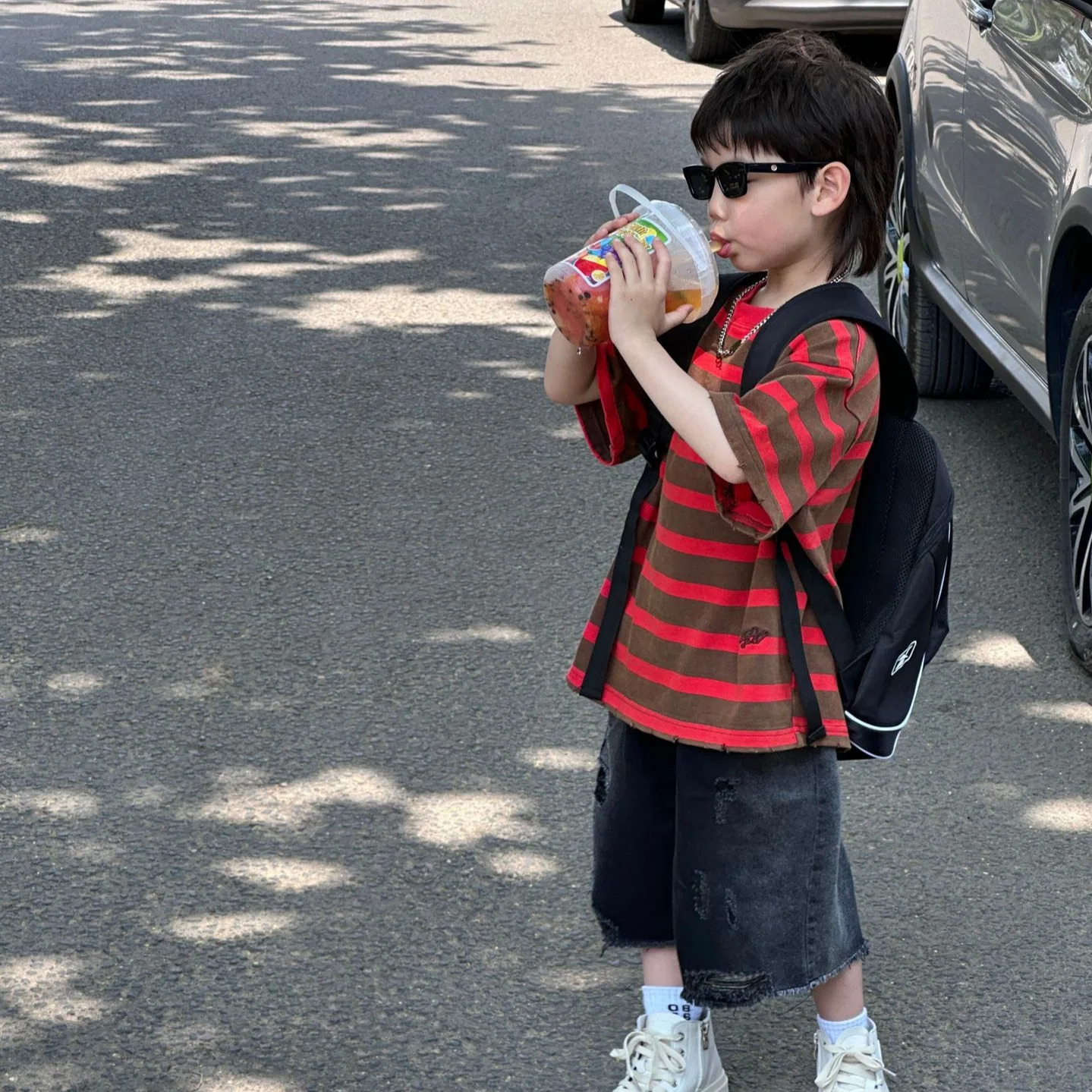 2024 Summer New Korean Baby Boys Tees Striped Short Sleeve Toddler Boys Tops Cotton Loose Round Neck Versatile Children Boys Tee
2024 Summer New Korean Baby Boys Tees Striped Short Sleeve Toddler Boys Tops Cotton Loose Round Neck Versatile Children Boys Tee