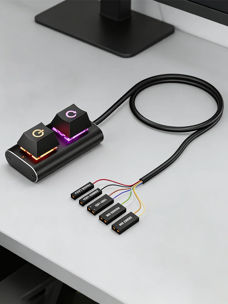 PC External Power Supply Button with 6.56FT Cable LED Light PC Power Switch Manual Operation for Computer Motherboard
PC External Power Supply Button with 6.56FT Cable LED Light PC Power Switch Manual Operation for Computer Motherboard