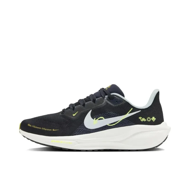 Nike Air Zoom Pegasus 41, черно-белые амортизирующие противоударные уличные мужские и женские кроссовки HQ3452-041
Nike Air Zoom Pegasus 41, черно-белые амортизирующие противоударные уличные мужские и женские кроссовки HQ3452-041