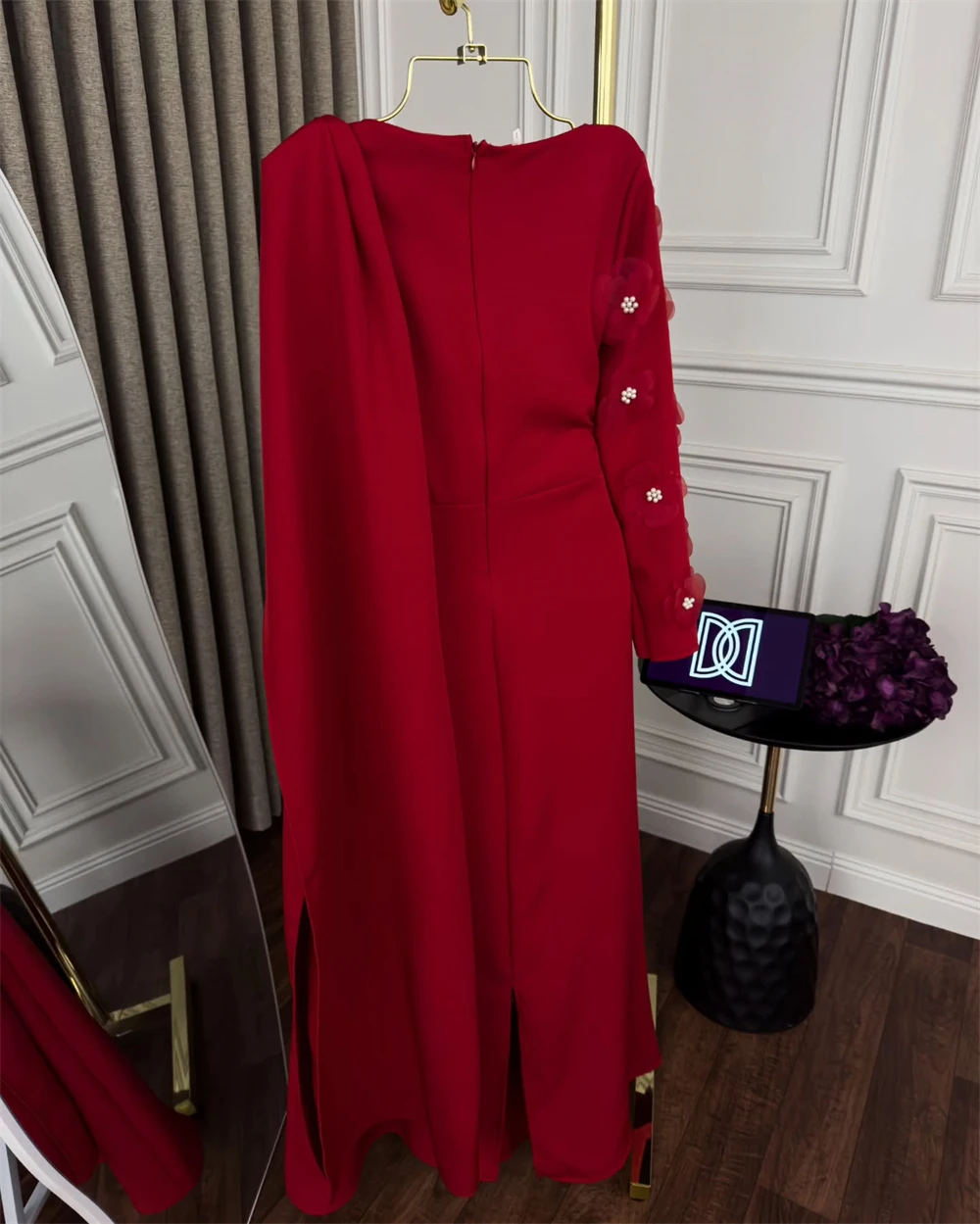 Customized Evening Dress Simple Red Jersey Scoop One Shoulder Long Sleeves Prom Gowns Straight Ankle Length Party Dresses
Customized Evening Dress Simple Red Jersey Scoop One Shoulder Long Sleeves Prom Gowns Straight Ankle Length Party Dresses