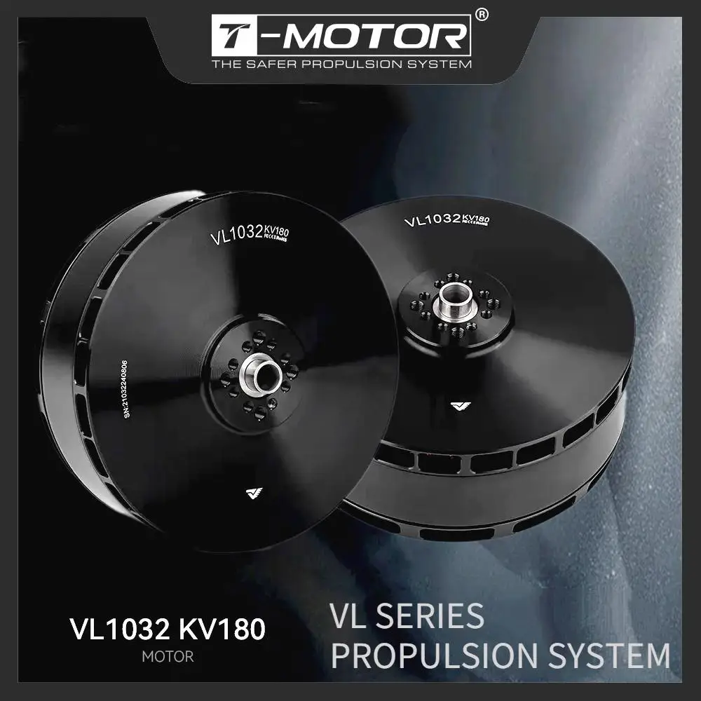 T-MOTOR Brushless Motor VL1032 KV180 VTOL 12S Voltage For Big Drone UAV Industrial w/ 32kg Max Thrust,Fast Propeller Locking 
T-MOTOR Brushless Motor VL1032 KV180 VTOL 12S Voltage For Big Drone UAV Industrial w/ 32kg Max Thrust,Fast Propeller Locking