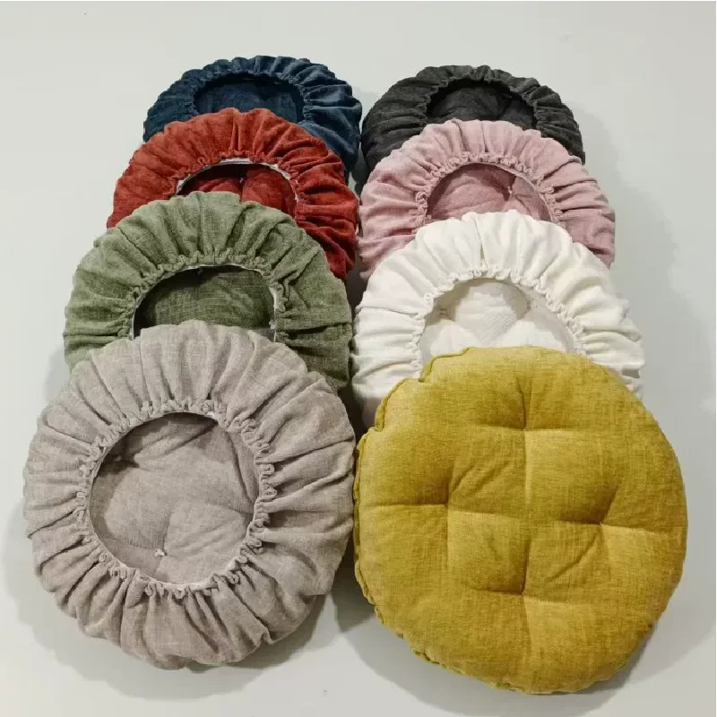 High End Chenier Solid Color Thick Circular Cushion Cover Elastic Band Bar Chair round Stool Cushion Pad for Home Decor
High End Chenier Solid Color Thick Circular Cushion Cover Elastic Band Bar Chair round Stool Cushion Pad for Home Decor