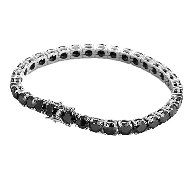 Mylux Jewelry Luxury Solid Platinum PT950 Women's 4MM Black Moissanite Bracelet Single Row Full Diamond Tennis Bracelet
Mylux Jewelry Luxury Solid Platinum PT950 Women's 4MM Black Moissanite Bracelet Single Row Full Diamond Tennis Bracelet