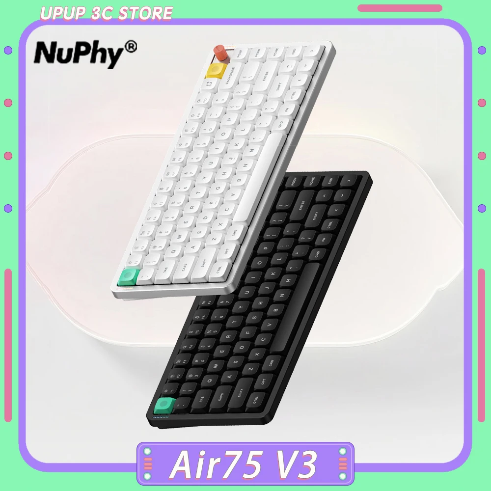 NuPhy Air75 V3 Low-Profile Keyboard 3Mode Wireless Hot Swap 4000mAh Battery Custom Air75V3 Short Nano Switch Mechanical Keyboard
NuPhy Air75 V3 Low-Profile Keyboard 3Mode Wireless Hot Swap 4000mAh Battery Custom Air75V3 Short Nano Switch Mechanical Keyboard