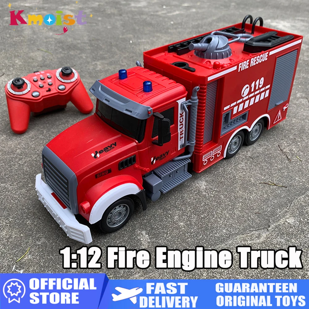 RC Cars Fire Truck with Working Water Pump 11CH 2.4G Remote Control Model Toy Car with Light and Music Kid RC Toys for Boys Gift
RC Cars Fire Truck with Working Water Pump 11CH 2.4G Remote Control Model Toy Car with Light and Music Kid RC Toys for Boys Gift