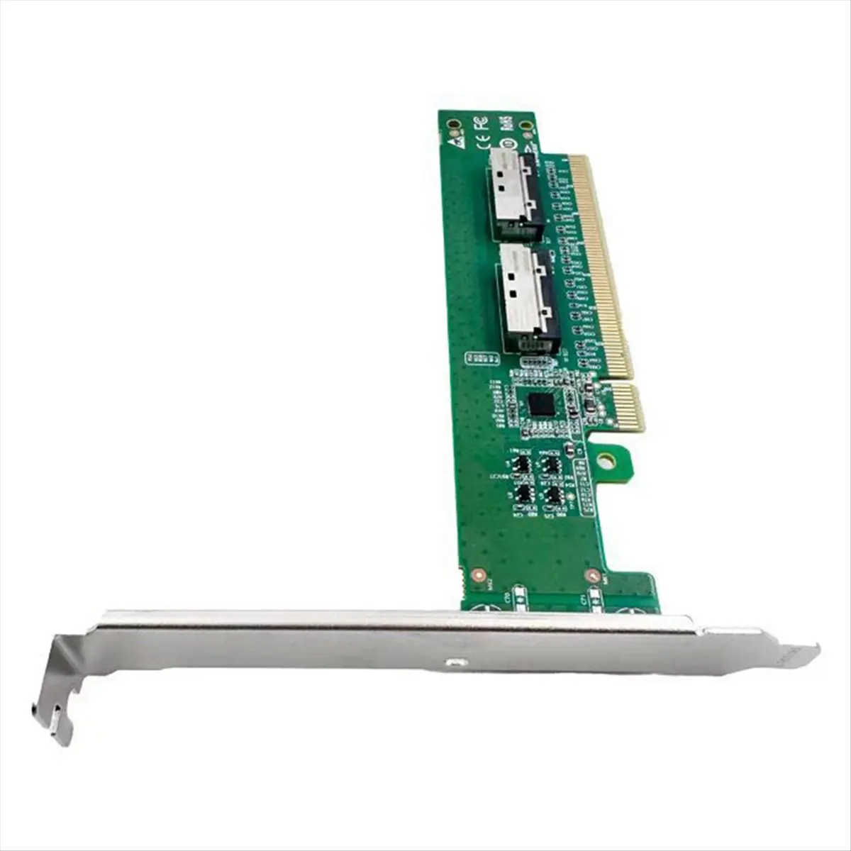 (BOFF) Mainboard Adapter PE5160-4IL PCIe5.0 X16 to MCIO 8I Adapter Board Requires Mainboard Support Split Card
(BOFF) Mainboard Adapter PE5160-4IL PCIe5.0 X16 to MCIO 8I Adapter Board Requires Mainboard Support Split Card