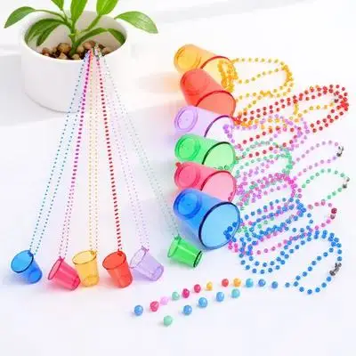 12pcs Necklace Shot Cups Small Wine Glasses Bride Groom Party Bachelorette Beads Necklace Decorations Plastic Gifts
12pcs Necklace Shot Cups Small Wine Glasses Bride Groom Party Bachelorette Beads Necklace Decorations Plastic Gifts