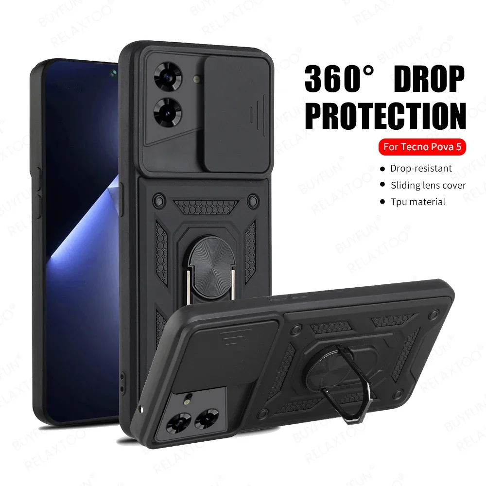 TecnoPova5 Case Ring Holder Push Window Armor Cover For Tecno Pova 5 Pova5 4G Soft Shockproof Bumper Shell LH7n 6.78Inches
TecnoPova5 Case Ring Holder Push Window Armor Cover For Tecno Pova 5 Pova5 4G Soft Shockproof Bumper Shell LH7n 6.78Inches