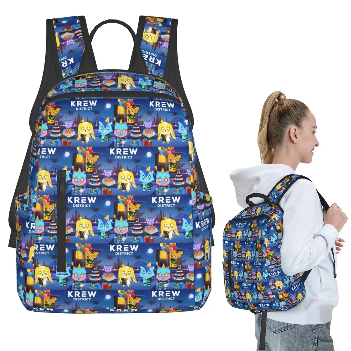Cartoon ItsFunneh Krew District Backpack Student BookBag Kids School Bag Laptop Shoulder Bags Boys Girls
Cartoon ItsFunneh Krew District Backpack Student BookBag Kids School Bag Laptop Shoulder Bags Boys Girls