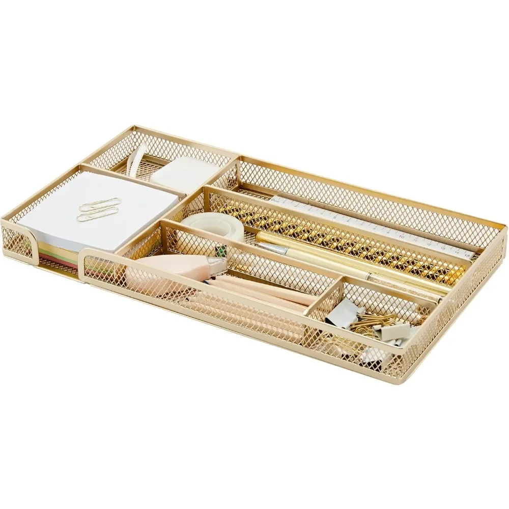 Desk drawer organizer tray for office organization - metal mesh - storage tray with pens, desktop accessories, bathroom
Desk drawer organizer tray for office organization - metal mesh - storage tray with pens, desktop accessories, bathroom