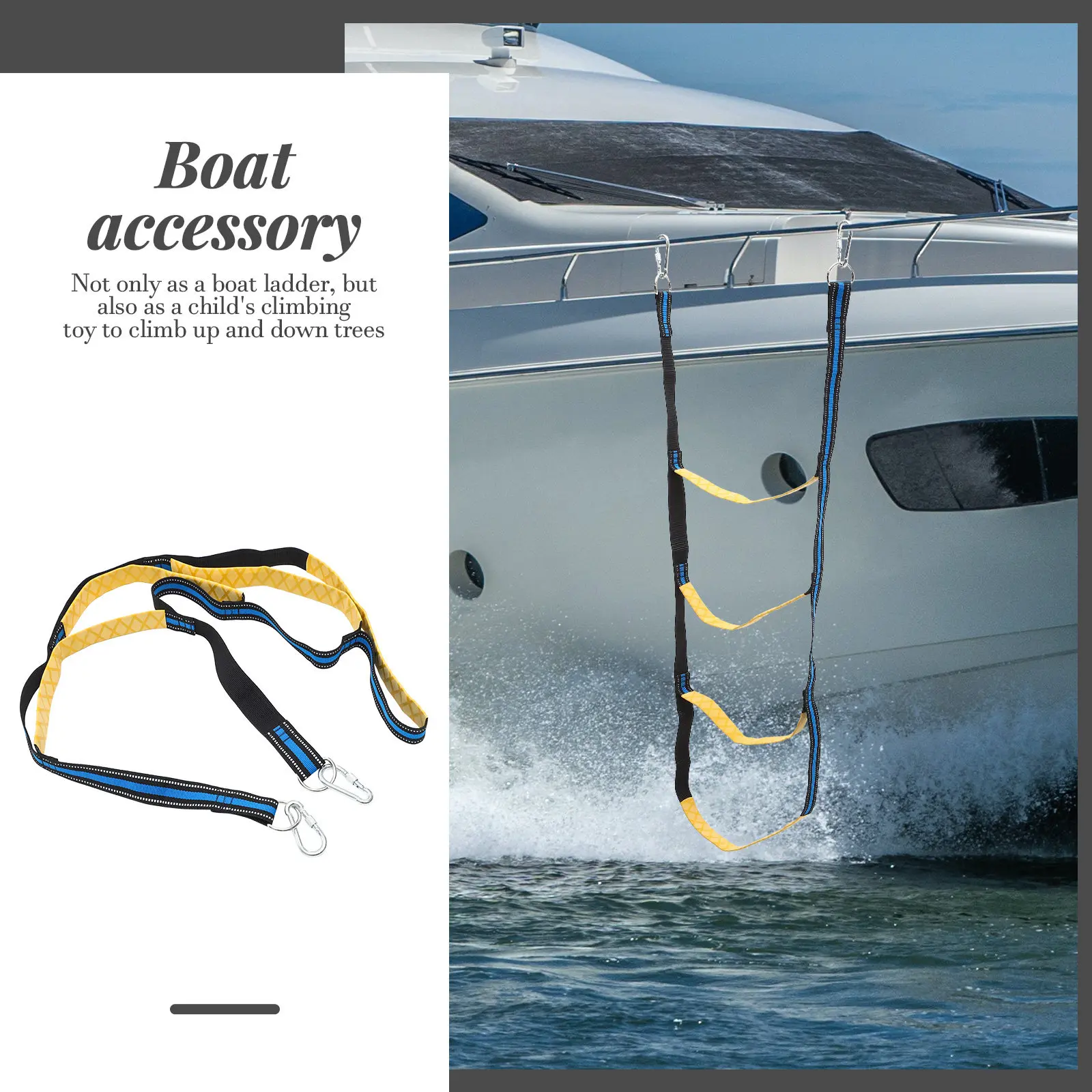 Foldable Rope Ladder for Kayak Canoe Lightweight Wear-Resistant Boat Side Ladder Portable Dock Hanging Climbing Accessory
Foldable Rope Ladder for Kayak Canoe Lightweight Wear-Resistant Boat Side Ladder Portable Dock Hanging Climbing Accessory