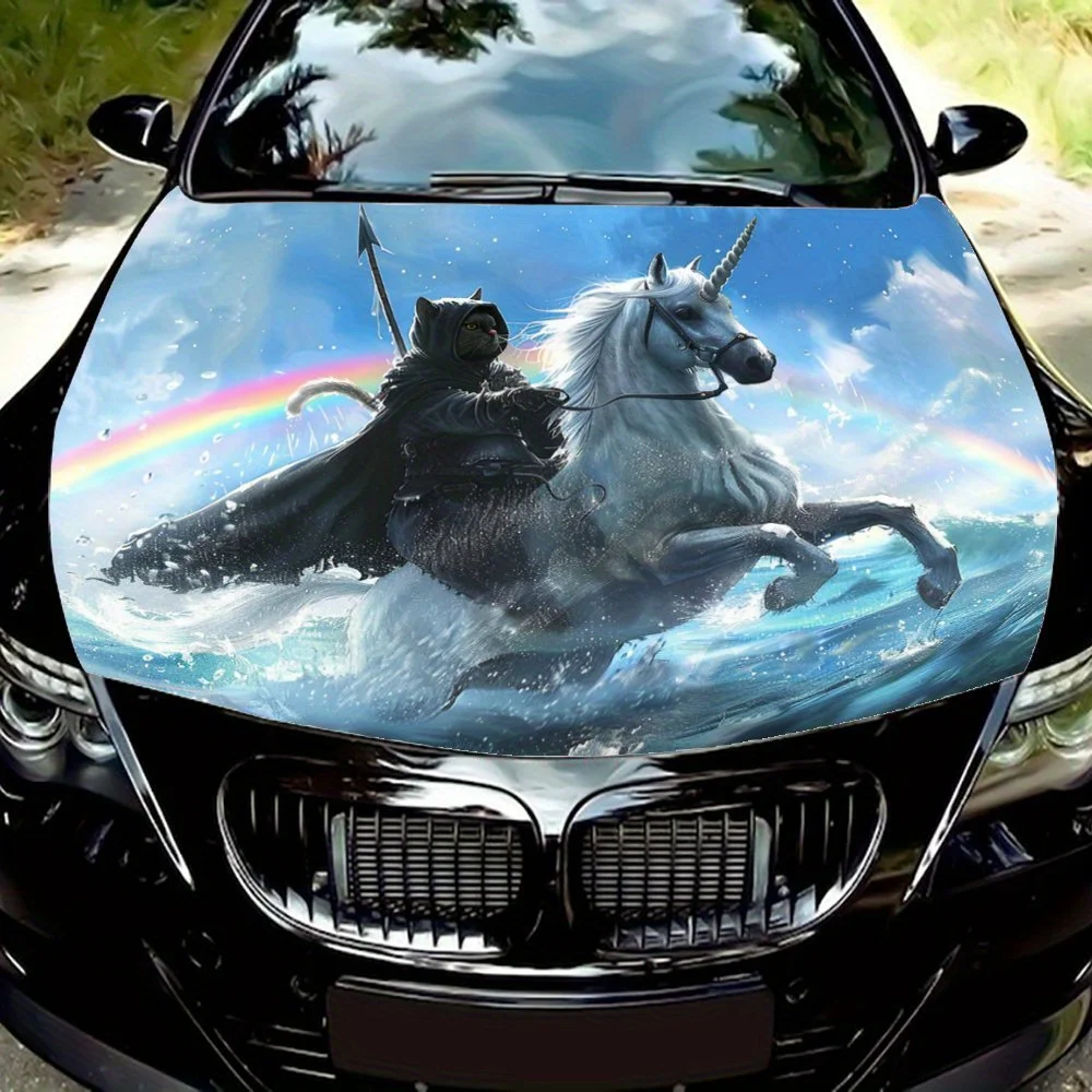 Unicorn Companion, Adventure of the Cloak Knight, Car Vinyl Wraps, Car Hood Graphic Sticker, Exquisite Picture Presented by Viny
Unicorn Companion, Adventure of the Cloak Knight, Car Vinyl Wraps, Car Hood Graphic Sticker, Exquisite Picture Presented by Viny