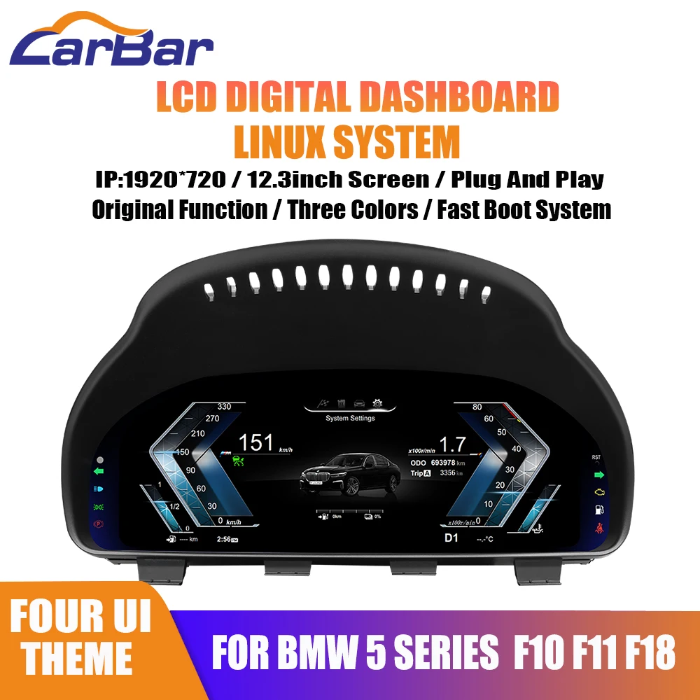 Carbar New LCD Digital Dashboard Cluster Digital Speedometer For BMW 5 Series 6 Series 7 Series x3 X4 X5 X6 Instrument Cluster
Carbar New LCD Digital Dashboard Cluster Digital Speedometer For BMW 5 Series 6 Series 7 Series x3 X4 X5 X6 Instrument Cluster