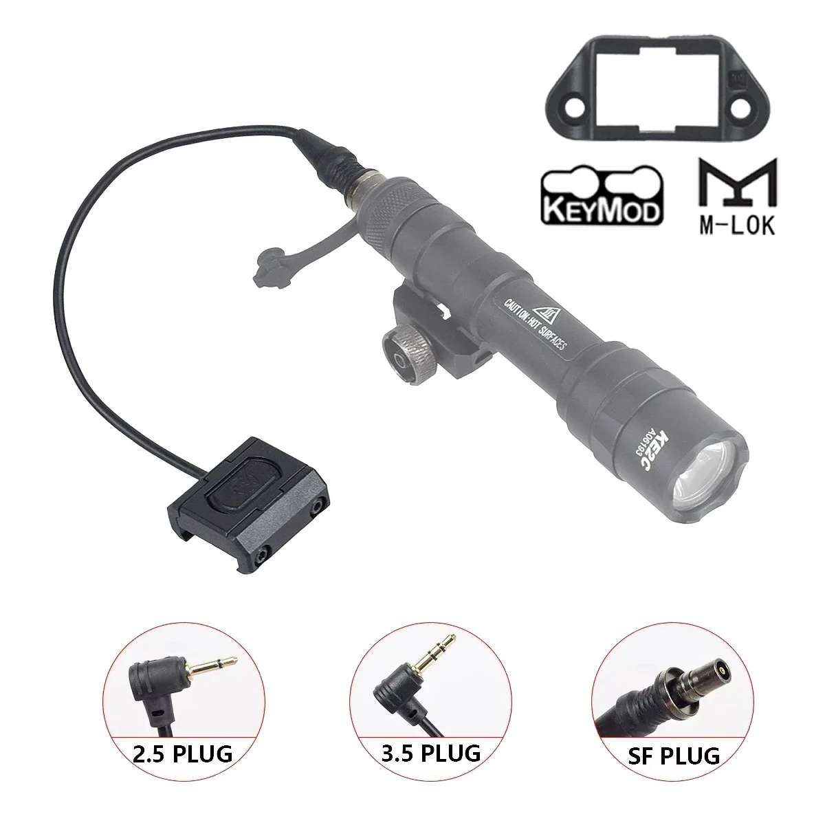 Кнопка дистанционного управления фонарем SUREFIRE M300 M600 (для креплений M-LOK, Keymod, Picatinny Rail, DBAL A2, PEQ15) – переключатель для охотничьих фонарей
Кнопка дистанционного управления фонарем SUREFIRE M300 M600 (для креплений M-LOK, Keymod, Picatinny Rail, DBAL A2, PEQ15) – переключатель для охотничьих фонарей