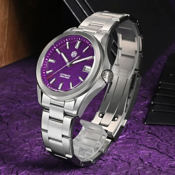 San Martin Мужские автоматические часы 39 мм Механические наручные часы для дайвера 10 АТМ Водонепроницаемые светящиеся сапфировое зеркало NH35 Масляный прессованный циферблат
San Martin Мужские автоматические часы 39 мм Механические наручные часы для дайвера 10 АТМ Водонепроницаемые светящиеся сапфировое зеркало NH35 Масляный прессованный циферблат