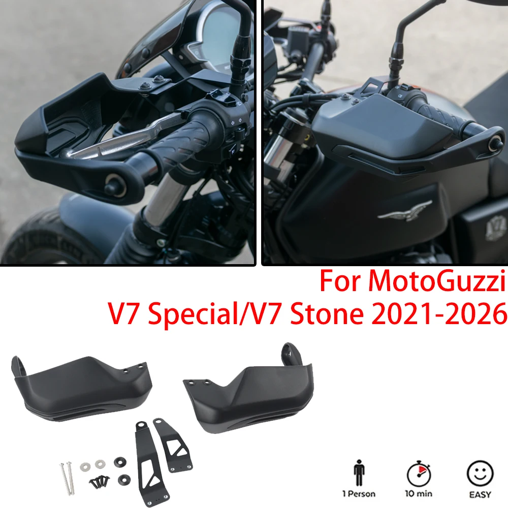 Motorcycle Handguards Windshield Protective Shield Set with Brackets For Moto Guzzi V7 850 Special Stone 2021-2026 Accessories
Motorcycle Handguards Windshield Protective Shield Set with Brackets For Moto Guzzi V7 850 Special Stone 2021-2026 Accessories
