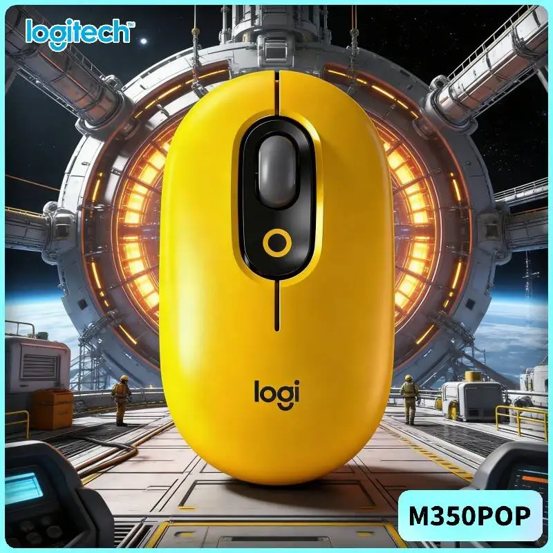 Logitech M350 POP Mouse High-Precision 1000 DPI Bluetooth USB Silent Scroll for Gaming Laptop PC and High-End Gaming Rig