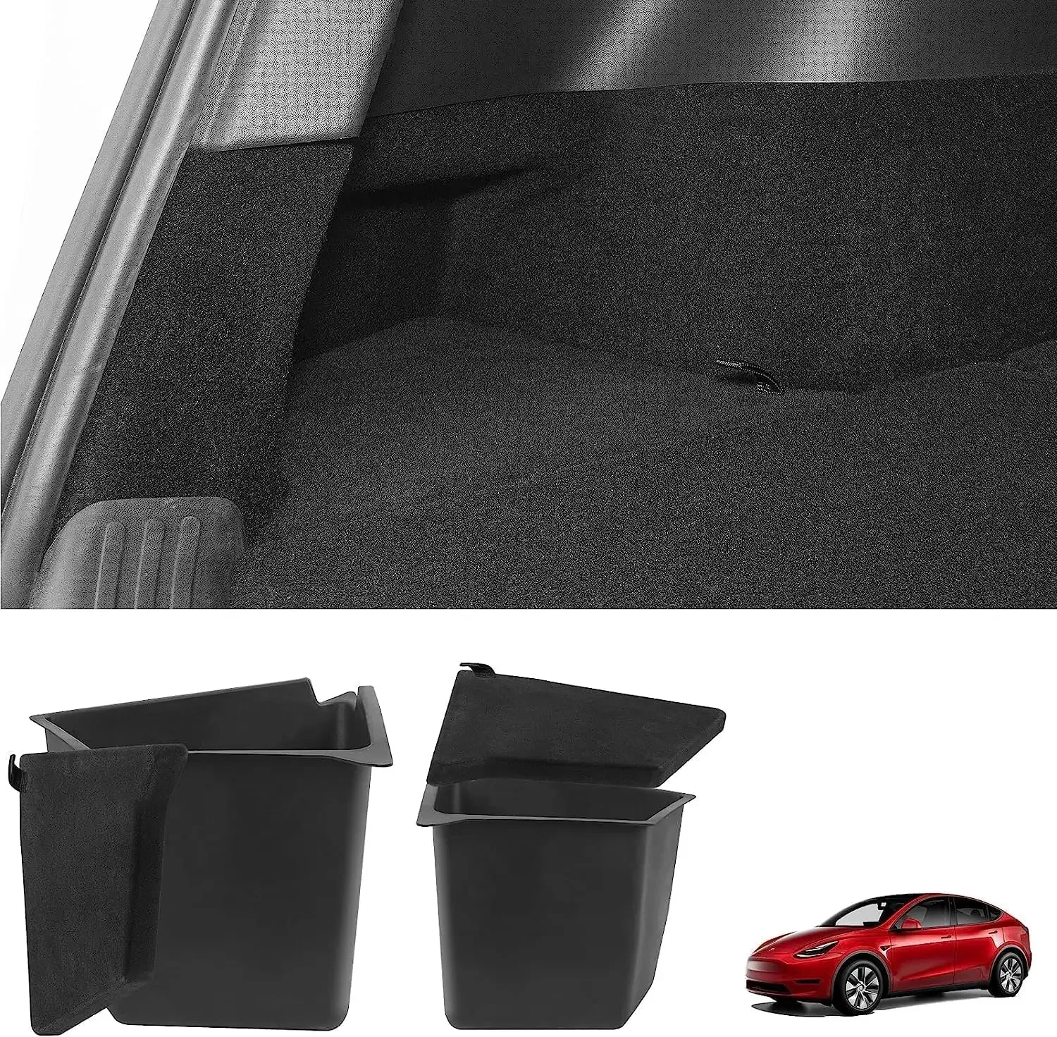 2022-2024 Tesla Y trunk side storage bucket waterproof storage bucket and lid, 2 sets, suitable for Y-shaped 5-seater
2022-2024 Tesla Y trunk side storage bucket waterproof storage bucket and lid, 2 sets, suitable for Y-shaped 5-seater